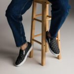 Men’s slip-on canvas Black shoes
