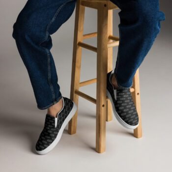 Men’s slip-on canvas Black shoes